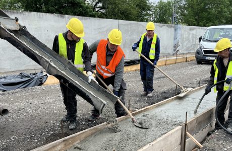 Fundament gießen